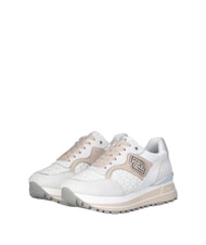 LIUJO MAXI WONDER 73 Sneakers con inserti floreali off white - Scarpe Donna - 1