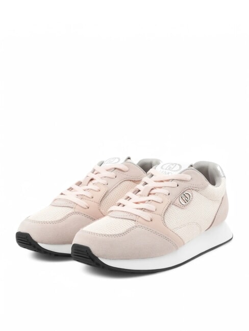 LIUJO VIBE 03 Sneakers running in pelle e tessuto nude - Scarpe Donna