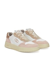 LIUJO ME 03 Snakers in pelle e suede nude/whi/pea - Scarpe Donna - 1