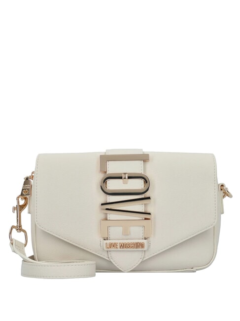 LOVE MOSCHINO VERTICAL LOGO Mini Bag a tracolla avorio - Borse Donna