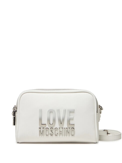 LOVE MOSCHINO BIG LETTERING Mini Bag a tracolla bianco - Borse Donna