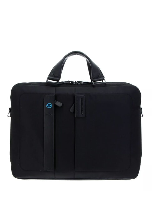 PIQUADRO P16 Cartella porta PC 15.6"- iPad 10,5" CHEVRON/NERO - Cartelle Lavoro