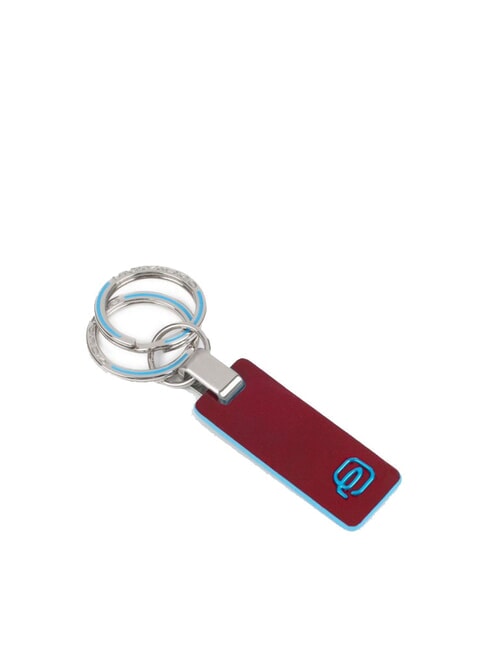PIQUADRO BLUE SQUARE Portachiavi in pelle ROSSO - Portachiavi