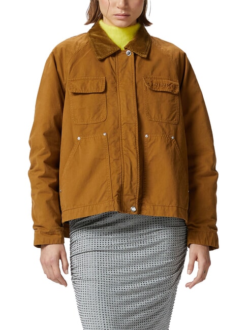 PINKO CANNONE Giubbino caban colletto velluto bronzo - Giacche Donna