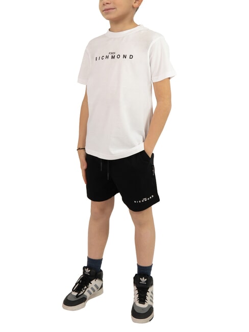 JOHN RICHMOND NORMI Set T-shirt e bermuda white/blka - Tute bambini
