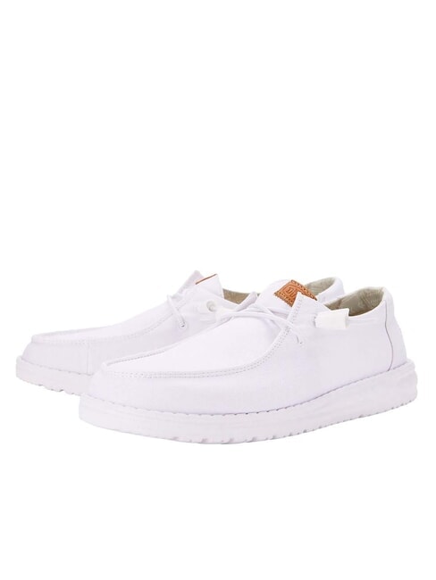 HEY DUDE WENDY CANVAS W Mocassini in tela white - Scarpe Donna