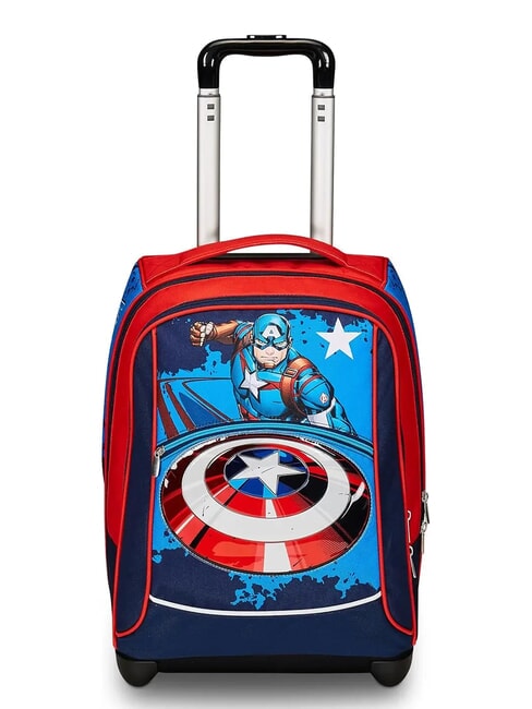 CAPTAIN AMERICA LEGENDARY AVENGER BIG Zaino trolley 2 ruote bluedeep - Zaini con carrello