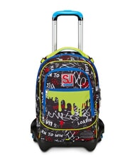 SJGANG GANG BORN TO FUN BOY  Zaino trolley sganciabile, 3 ruote - Zaini con carrello
