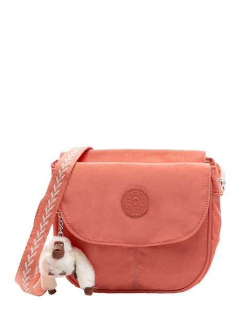 KIPLING CATIA Borsa piccola a tracolla con flap vintage pink furry monkey - Borse Donna