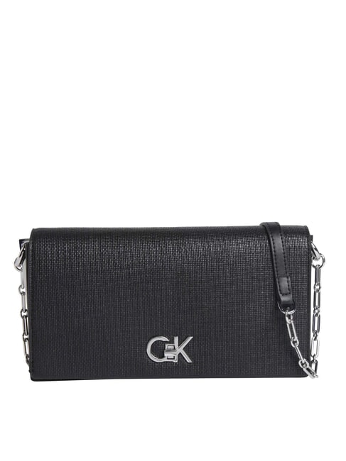 CALVIN KLEIN CK CHAIN Mini Bag a tracolla ck black - Borse Donna