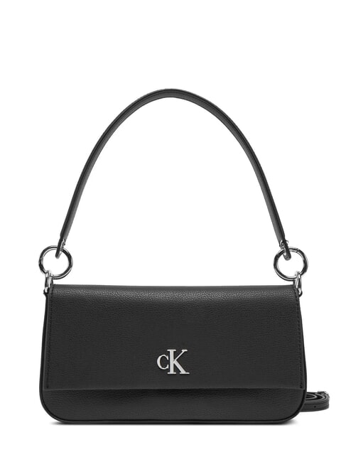 CALVIN KLEIN MINIMAL MONOGRAM Pochette a spalla, con tracolla na black - Borse Donna