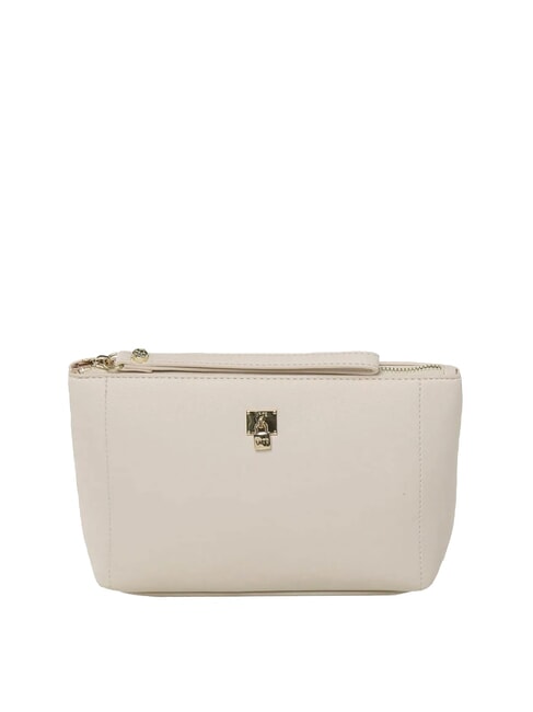 V73 TITANIA Pochette con charm e polsierina off white - Borse Donna