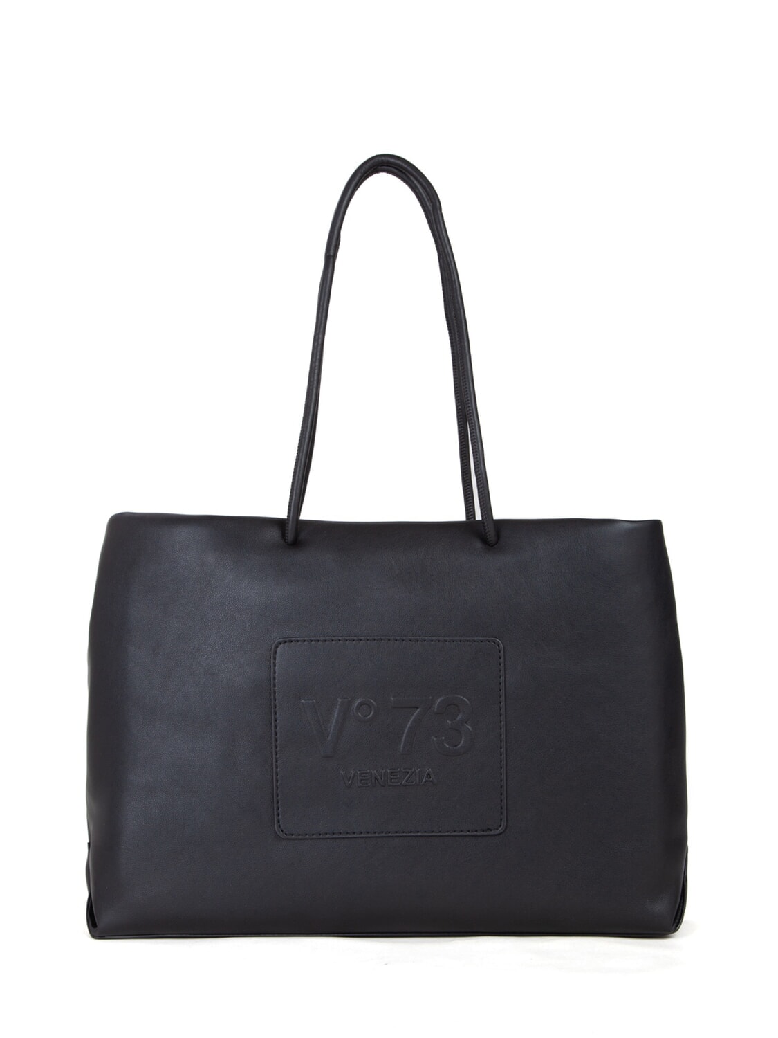 V73 Ninette Borsa Shopping Logo In Rilievo Nero Acquista A