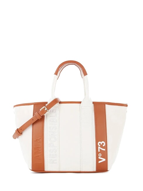 V73 RESPONSIBILITY SUMME Borsa shopping con tracolla naturale/cuoio - Borse Donna