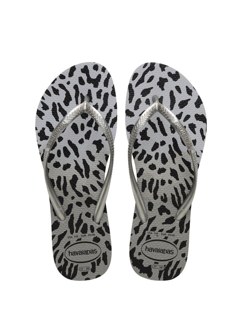 HAVAIANAS SLIM ANIMALS Infradito grey/grey - Scarpe Donna