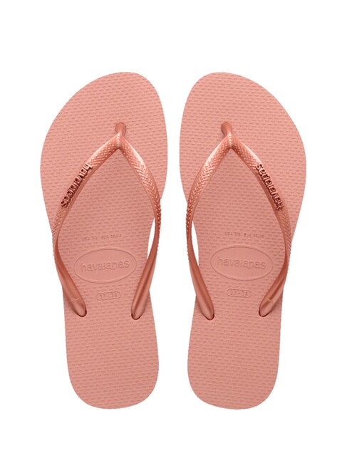 HAVAIANAS SLIM LOGO Infradito crocus rose/golden blush - Scarpe Donna