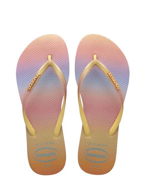 HAVAIANAS SLIM GRADIENT Infradito  yellow pixel - Scarpe Donna