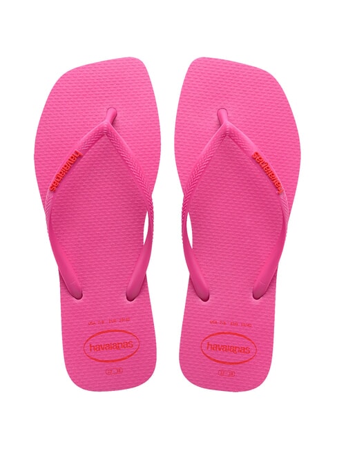 HAVAIANAS SQUARE LOGO Infradito pinkflux - Scarpe Donna