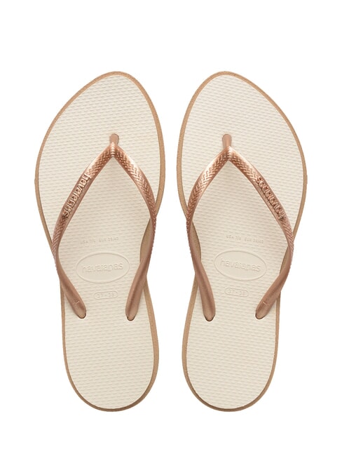 HAVAIANAS SLIM POINT Infradito rose gold/beige - Scarpe Donna