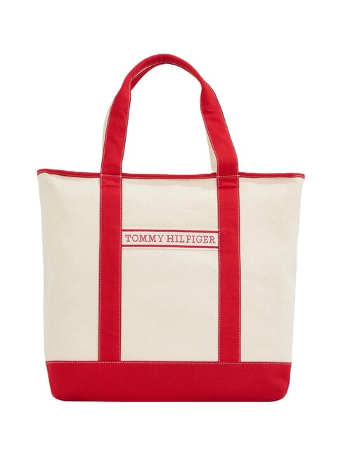 TOMMY HILFIGER TH SUMMER CANVAS Borsa a spalla primary red - Borse Donna
