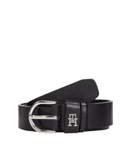 TOMMY HILFIGER ESSENTIAL EFFORTLESS Cintura in pelle black - Cinture - 1