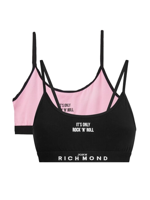 JOHN RICHMOND RIVIERE 2 reggiseni a fascia black/pink - Reggiseni Donna