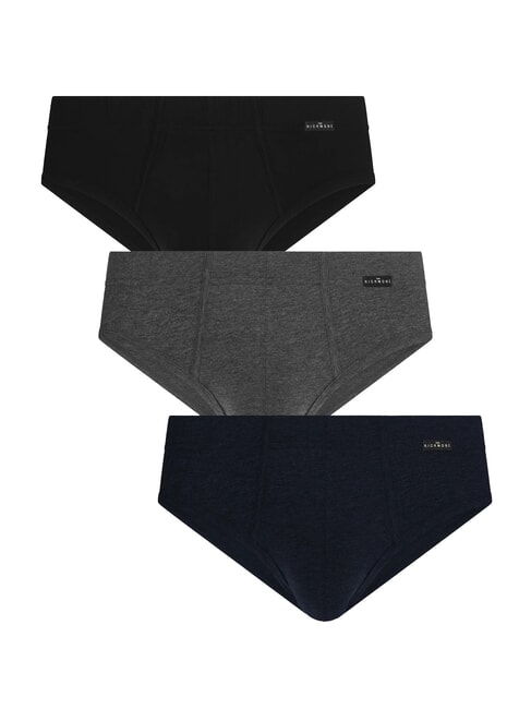 JOHN RICHMOND ARY 3 slip a vita bassa bk/blue/gr - Slip Uomo