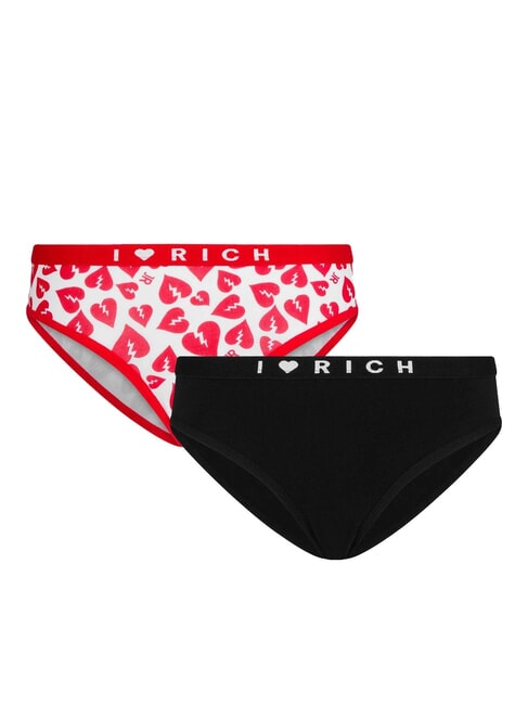 JOHN RICHMOND ROY 2 slip a vita bassa wht/blk - Slip Donna