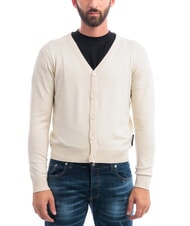 RICHMOND X LICONE Cardigan a V con bottoni bone white - Maglie Uomo - 1
