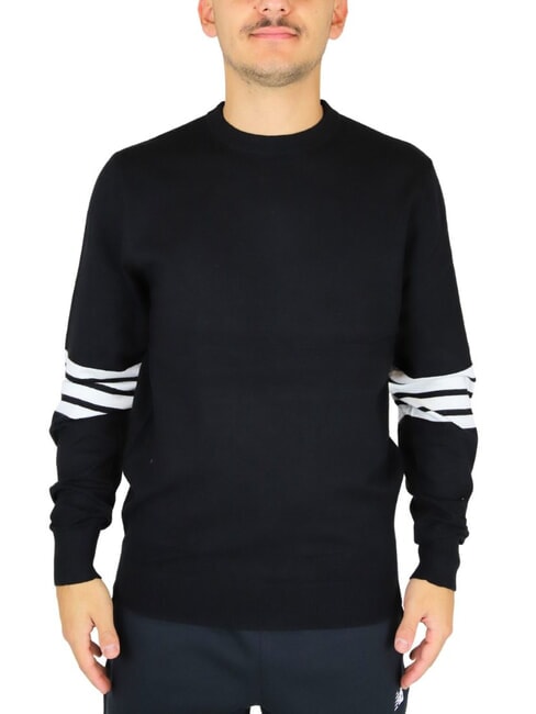 RICHMOND X CORINO Maglia girocollo con strisce black2 - Maglie Uomo