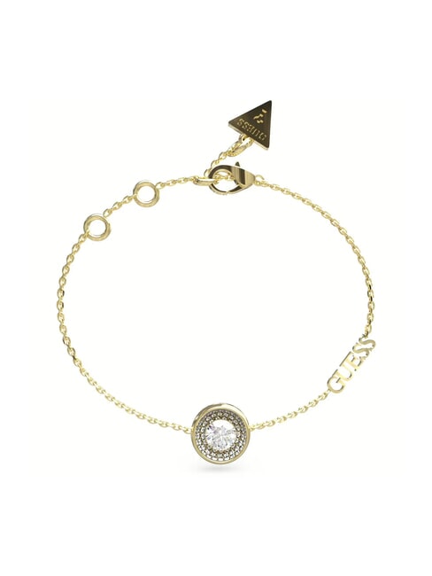 GUESS UNIQUE SOLITAIRE Bracciale con zirconi yellow gold - Bracciali Donna