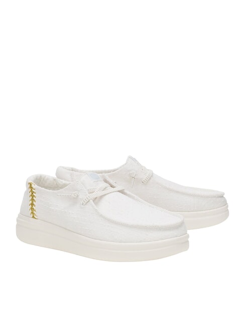 HEY DUDE WENDY ESPADRILLE WOVEN Mocassini white - Scarpe Donna