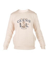 GUESS ANCHOR Felpa in cotone quicksand - Felpe Uomo - 1