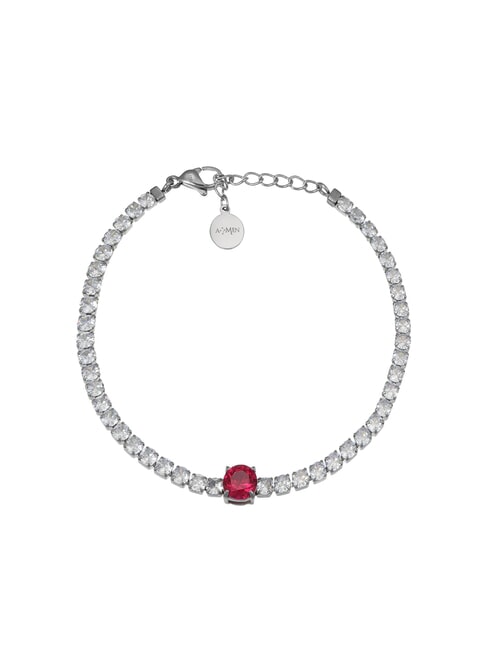 AMEN ACCIAIO Bracciale con zirconi silver - Bracciali Donna