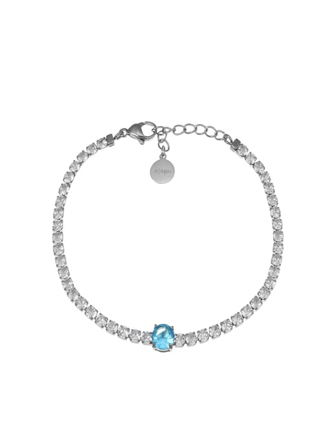 AMEN ACCIAIO Bracciale con zirconi silver - Bracciali Donna