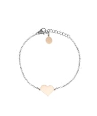 AMEN ACCIAIO Bracciale in acciaio con cuore - Bracciali Donna