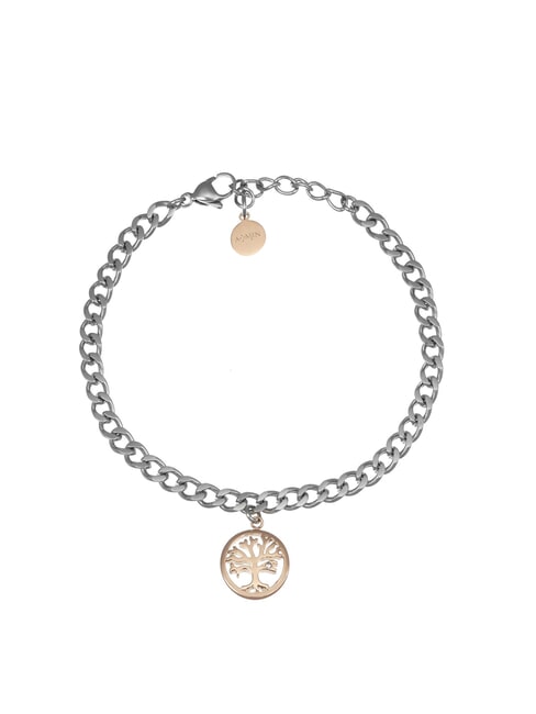 AMEN ACCIAIO Bracciale catena albero della vita acciaio/rose - Bracciali Donna