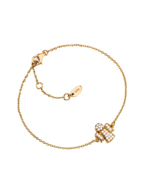 AMEN COCCOLE LUXURY Bracciale con agioletto e cristalli rose - Bracciali Donna