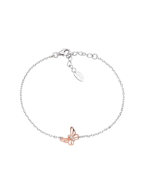 AMEN ANIMALIER LUXURY Bracciale con farfalla rodio/rosè - Bracciali Donna