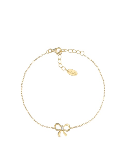 AMEN COCCOLE LUXURY Bracciale in argento con fiocco oro - Bracciali Donna