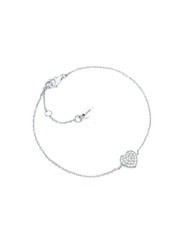 AMEN COCCOLE LUXURY Bracciale in argento cuore zirconi - Bracciali Donna