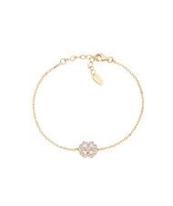 AMEN TI AMO Bracciale con quadrifoglio e zirconi - Bracciali Donna