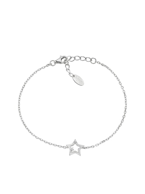 AMEN STELLE Bracciale in argento e zirconi rodio - Bracciali Donna