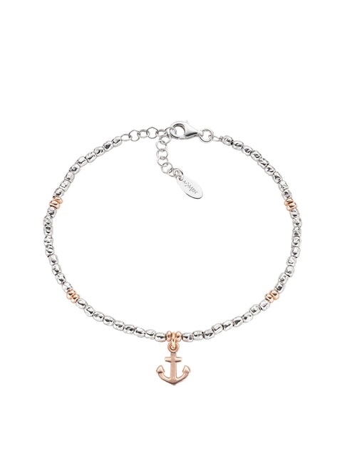 AMEN ELEMENTI Braccialetto con ancora rodio/rosè - Bracciali Uomo