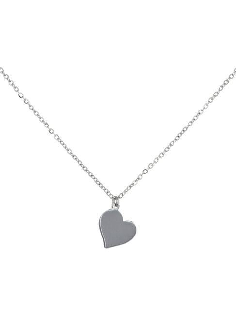 AMEN ACCIAIO Collana con cuore silver - Collane