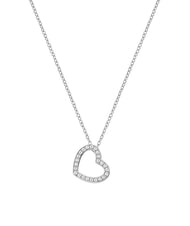 AMEN DIAMONDS Collana in argento cuore zirconi - Collane