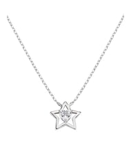 AMEN STELLE Collana in argento con stella e cuore - Collane