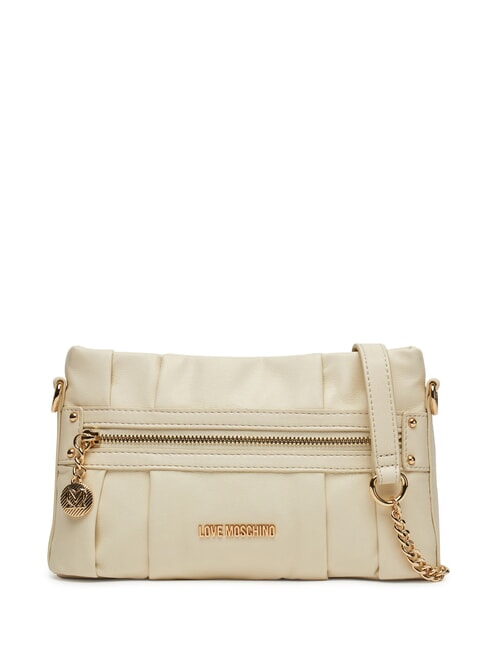 LOVE MOSCHINO ZIPPER Borsetta a tracolla avorio - Borse Donna