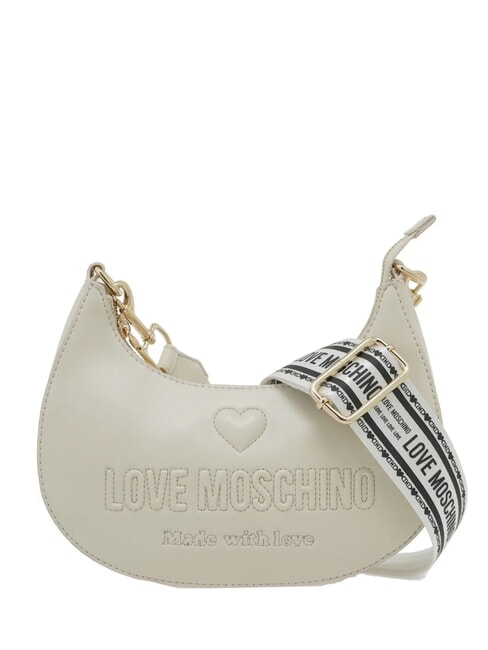 LOVE MOSCHINO MADE WITH LOVE Sacca a tracolla avorio - Borse Donna