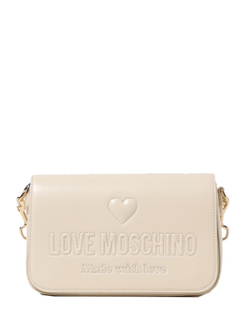 LOVE MOSCHINO MADE WITH LOVE Borsa a tracolla avorio - Borse Donna